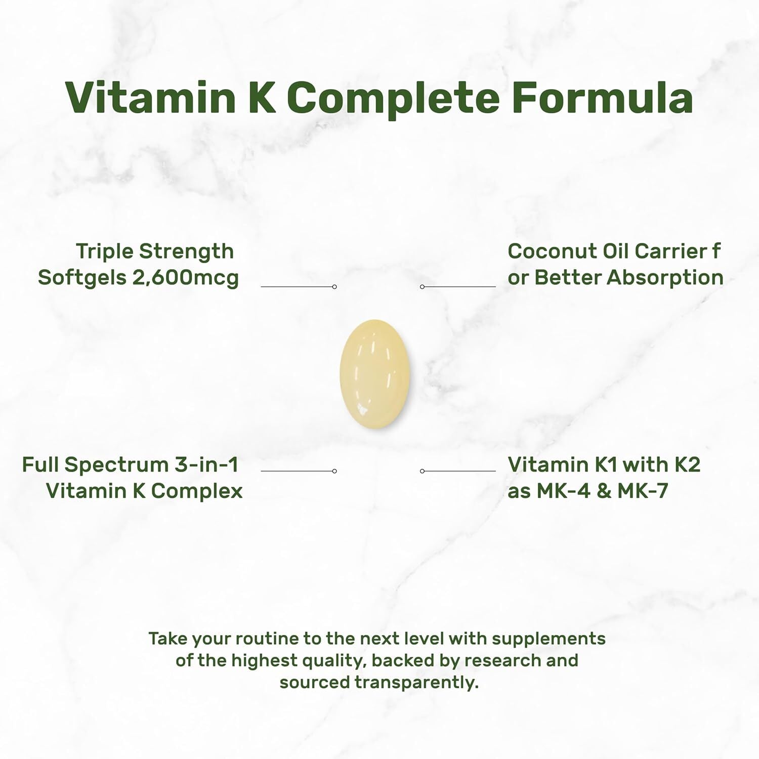 new DEAL SUPPLEMENT Premium Vitamin K Complete - High Potency K2 (MK-7... DEAL SUPPLEMENT - KOEEK