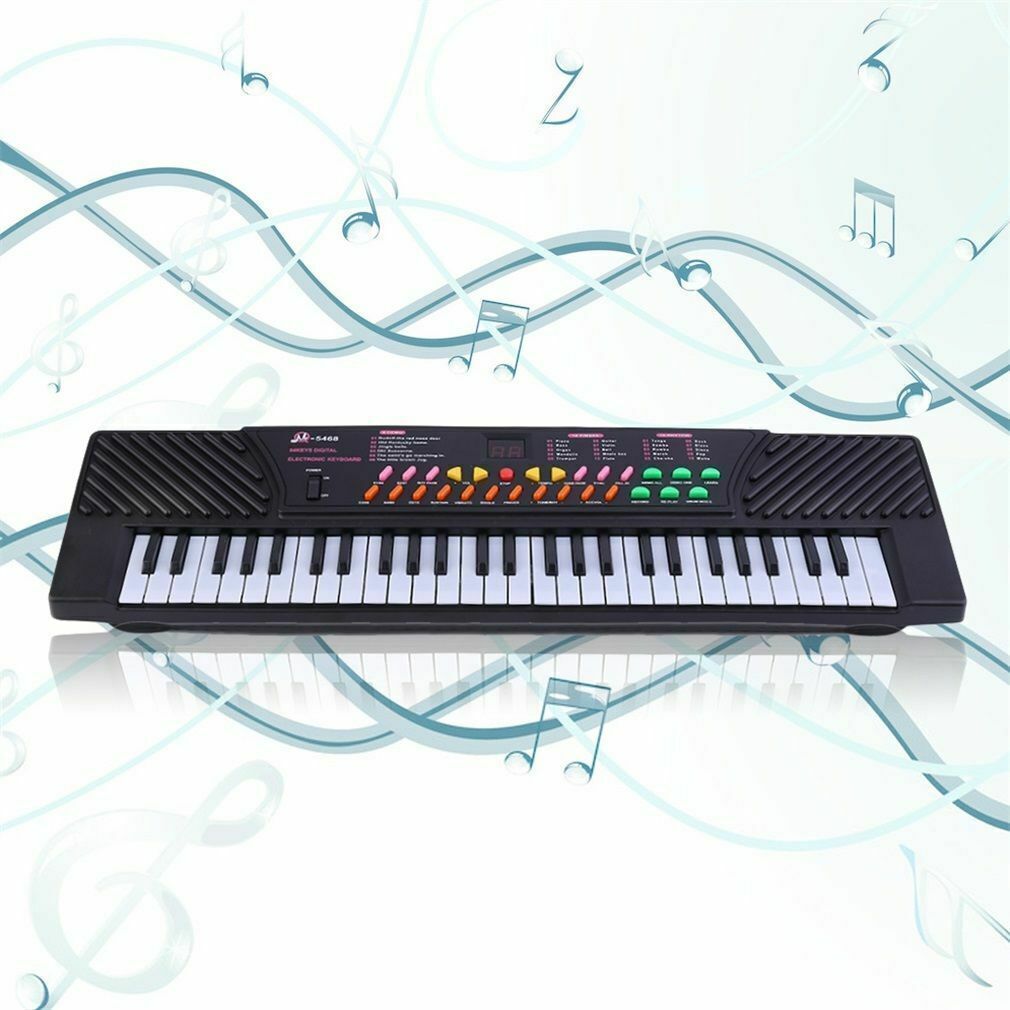 nytt Digital Piano Keyboard 61 Key - Bærbart elektronisk piano med mikrofon og stativ