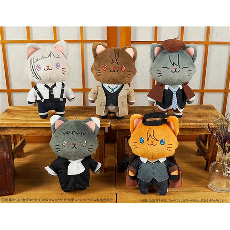 Anime Bungo Stray Dogs Edogawa Rampo Cat Doll Stuffed Toy Plush Pendant Gift 07FC0E-D4 - KOEEK