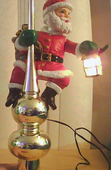 1994 Vintage Mr. Christmas Santa's Lighted Animated Tree Top in Box Tested/Works MR. CHRISTMAS - KOEEK