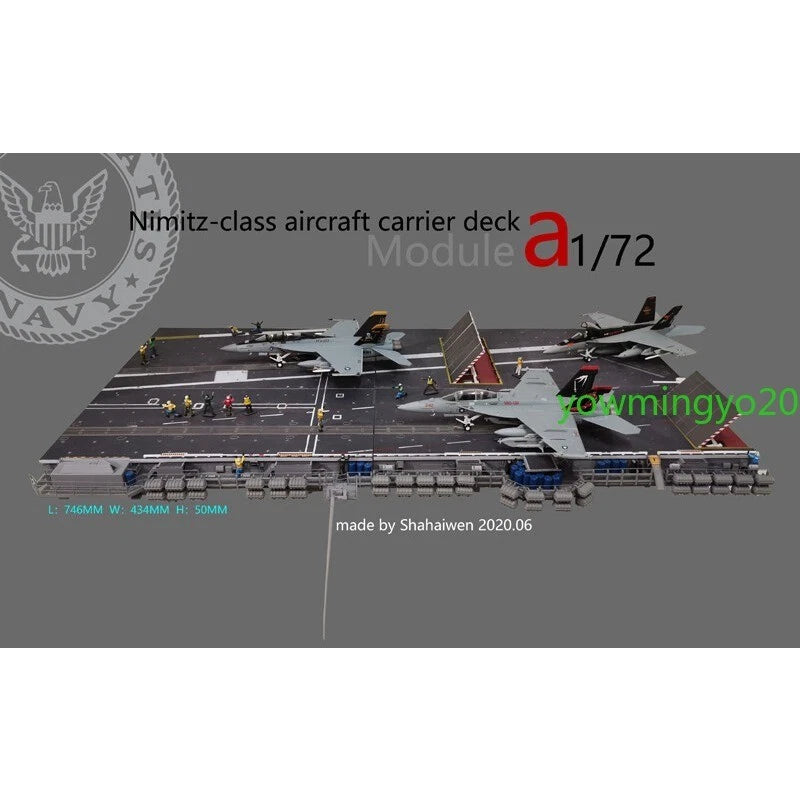 1/72 Nimitz Aircraft Carrier Deck Model Helipad A4 Module Model 07FC0E-D4 - KOEEK