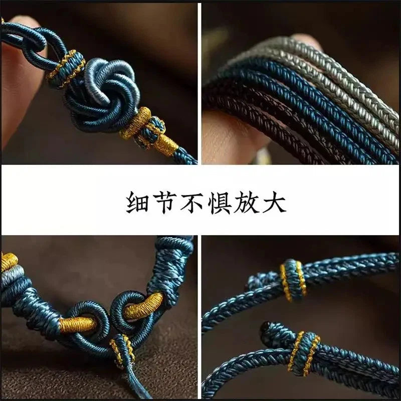 Exquisitely Tibetan Hand-woven Necklace Rope Amulet Thangka Pendant Accessories 07FC0E-D4 - KOEEK