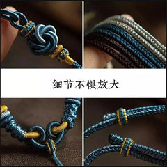 Exquisitely Tibetan Hand-woven Necklace Rope Amulet Thangka Pendant Accessories 07FC0E-D4 - KOEEK