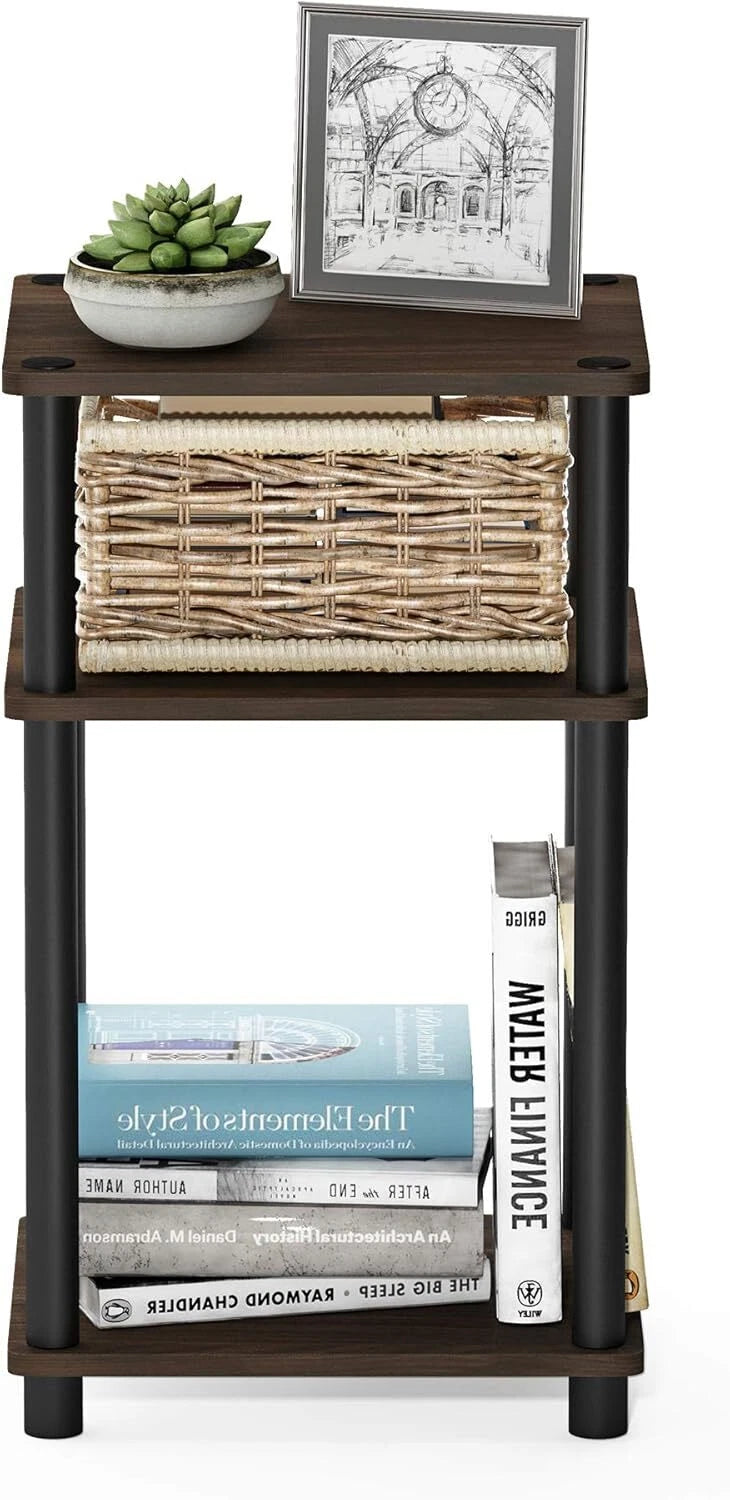 Just 3-Tier Turn-N-Tube End Table / Side Table / Night Stand / Bedside Table 07FC0E-D4 - KOEEK