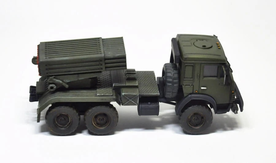 1/72Russian KAMAZ-5350 MUSTANG with BM-21"Grad"Hail RocketLauncherAssembly Model 07FC0E-D4 - KOEEK