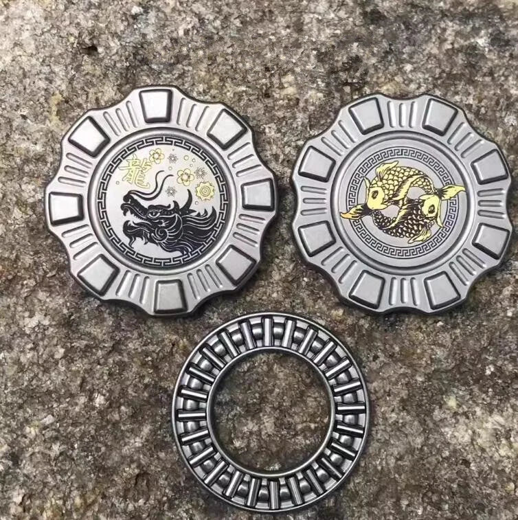 Titanium Push Card Haptic Fidget PaPa Coins Clicker Stress Relief EDC Fidget Toy 07FC0E-D4 - KOEEK