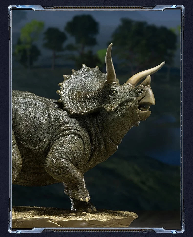 Limited 1:20 Triceratops Dinosaur Brass Statue Model Figure Collectible Display 07FC0E-D4 - KOEEK