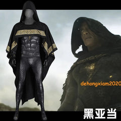 Black Adam Teth-Adam Bodysuit Cosplay Costume Suit Cloak Halloween Outfit 07FC0E-D4 - KOEEK