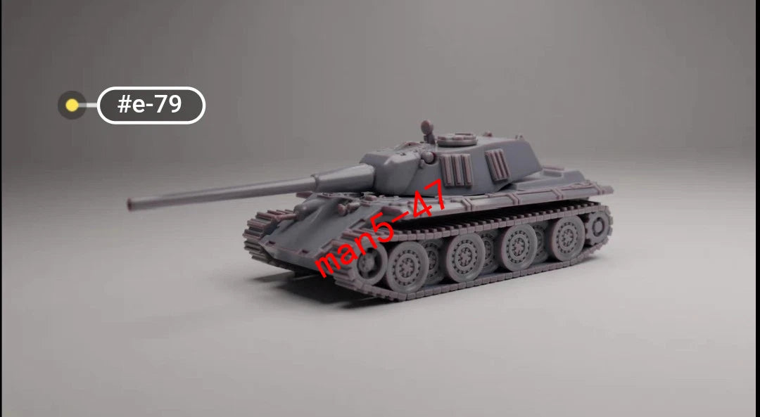 3D printing 1/72 Germany E-79 tank Unpainted model kit 07FC0E-D4 - KOEEK