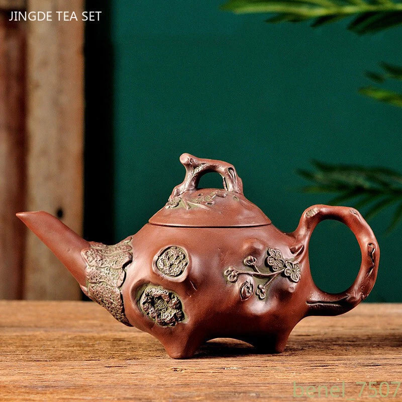 480ml Chinese Yixing Purple Clay Tea Pot Creative Tea Accessories Filter Teapot 07FC0E-D4 - KOEEK