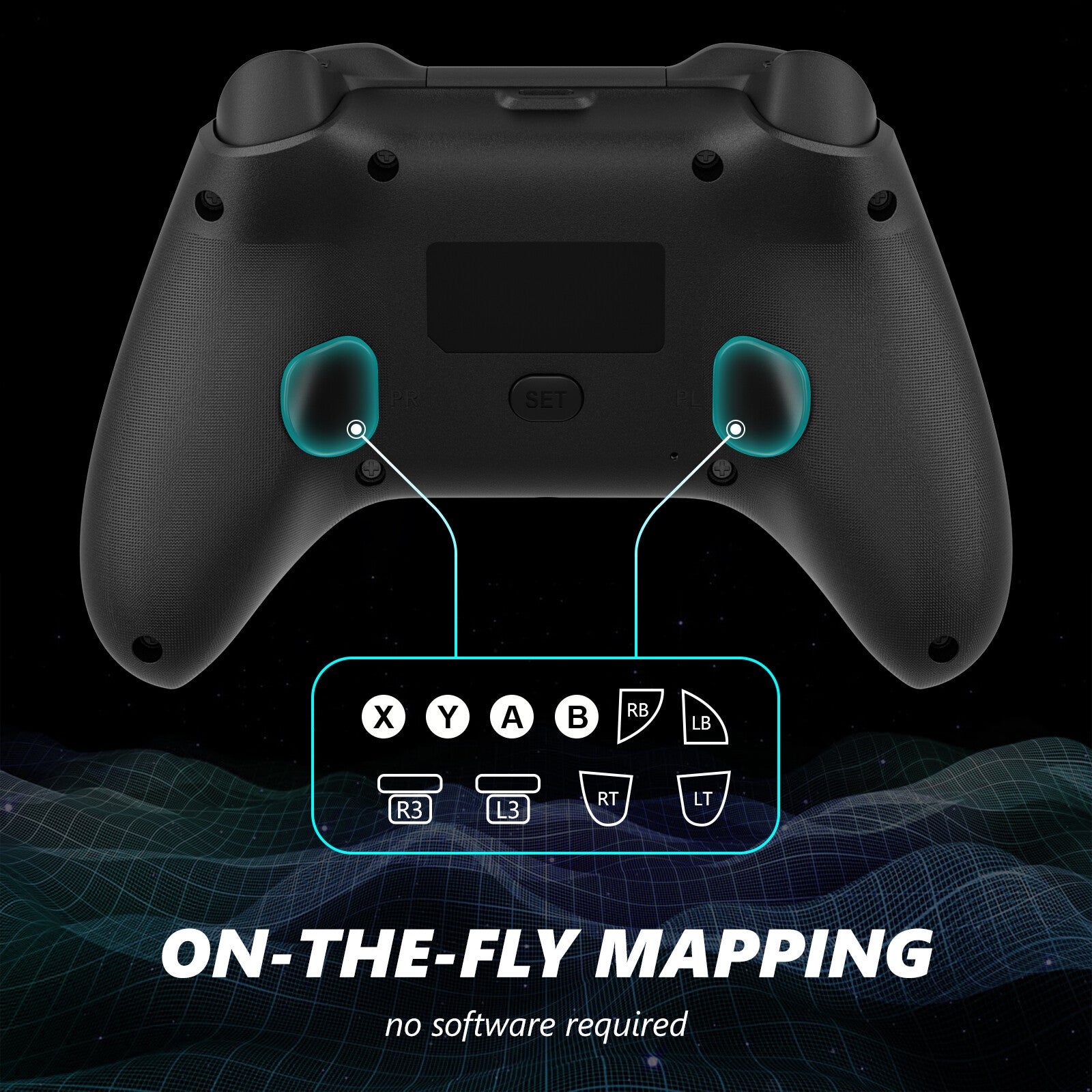 Wireless RGB Light Controller For Xbox Series X|S Xbox One, PC Christmas Gift 07FC0E-D4 - KOEEK