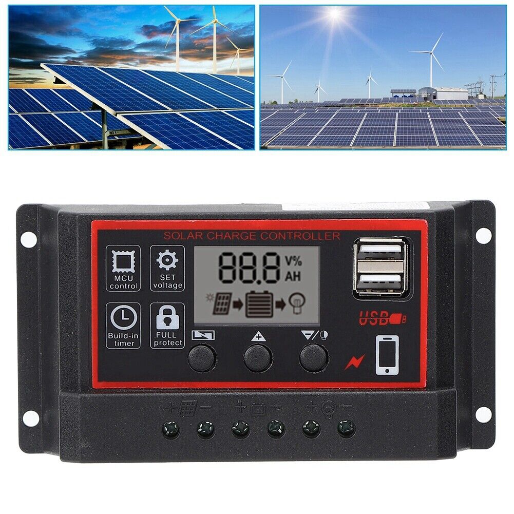 new (40A)LCD Solar Controller LCD Display Large Screen Controller Controller koeek - KOEEK