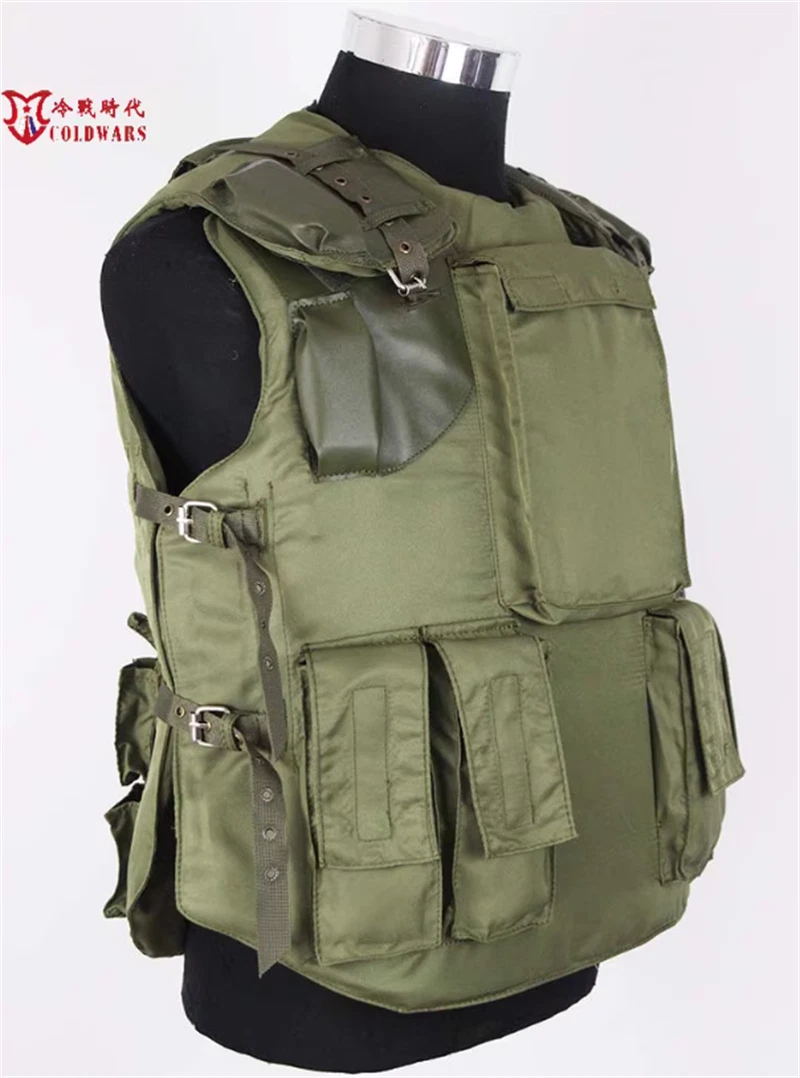 Reproduction Of Soviet 6b3 Tactical Bulletproof Vest Combat Training Vest Green 07FC0E-D4 - KOEEK