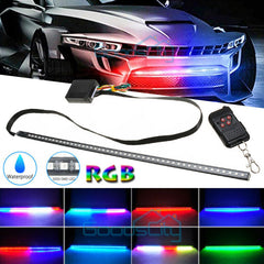 ny 22 tommer 48-LED RGB LED Knight Rider Scanner Belysning Bil Interiør Udvendig indretning