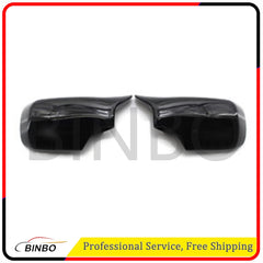 1 Pair Black Door Side Mirror Cover Caps for BMW E46 325i 330i 330xi 1998-2005 07FC0E-D4 - KOEEK