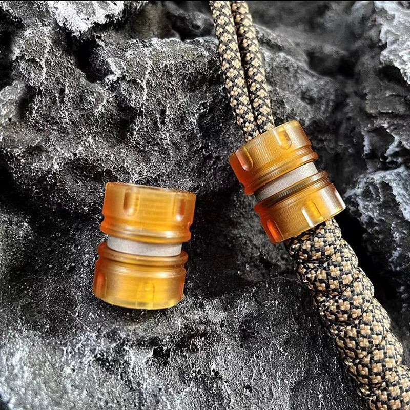 Polyetherimide + Titanium Alloy Beads Knife Handle Lanyard Umbrella Rope Bead 07FC0E-D4 - KOEEK