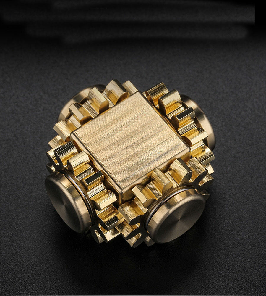 EDC Gear Linkage Brass Gyroscope Fingertips Spinning Top Gearwheel Gyro Toy Tool EDC_GEAR - KOEEK