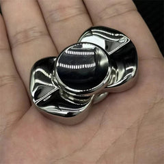 Stainless Steel Mirror EDC Fidget Slider Novel Sand Dune Hand Spinner 07FC0E-D4 - KOEEK