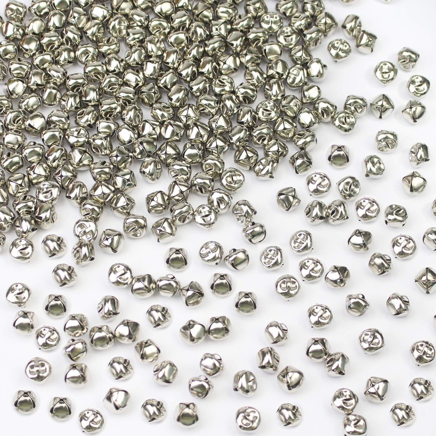 new Jingle Bells, 300 Pieces Inch Craft DIY Bells for Silver