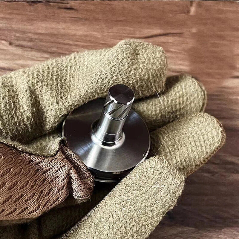 EDC Titanium Alloy Hand Twisting Spinning Top Ceramic Bead Super Precision Toy 07FC0E-D4 - KOEEK