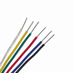 new 18 awg 18 AWG Solid Wire Kit 20ft, Red, black, yellow, white, green, blue