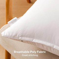 20x20 Decorative Pillow Inserts, Set of 2, White Square Pillow Inserts 07FC0E-D4 - KOEEK