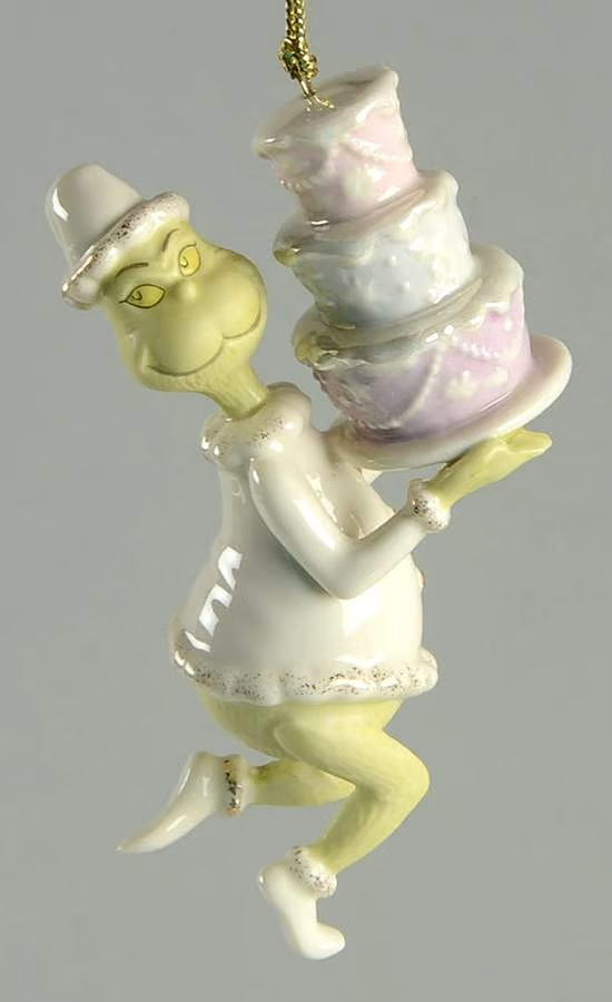 Lenox " Grinch  Takes the Cakes"  Christmas Ornament - Dr Seuss LENOX - KOEEK