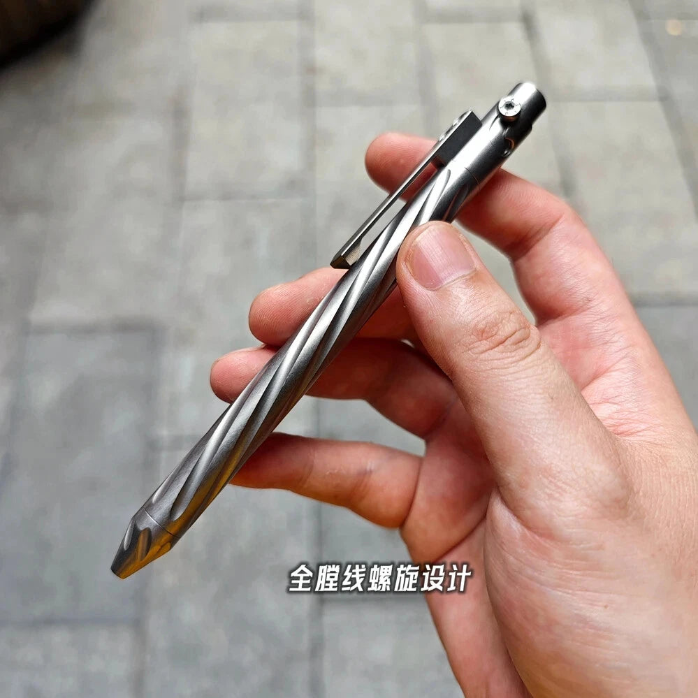 Titanium Alloy Pen With Collection Writing Multi-functional Portable Outdoor EDC 07FC0E-D4 - KOEEK
