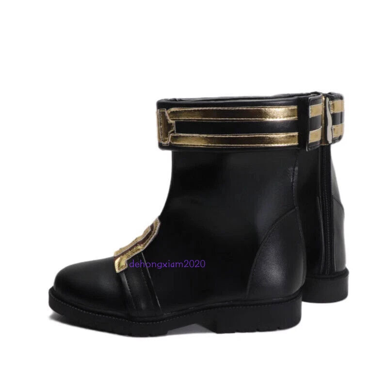 LOL Arcane Season 2 VI Cosplay Shoes Height Increase‌ Performance Black Props 07FC0E-D4 - KOEEK