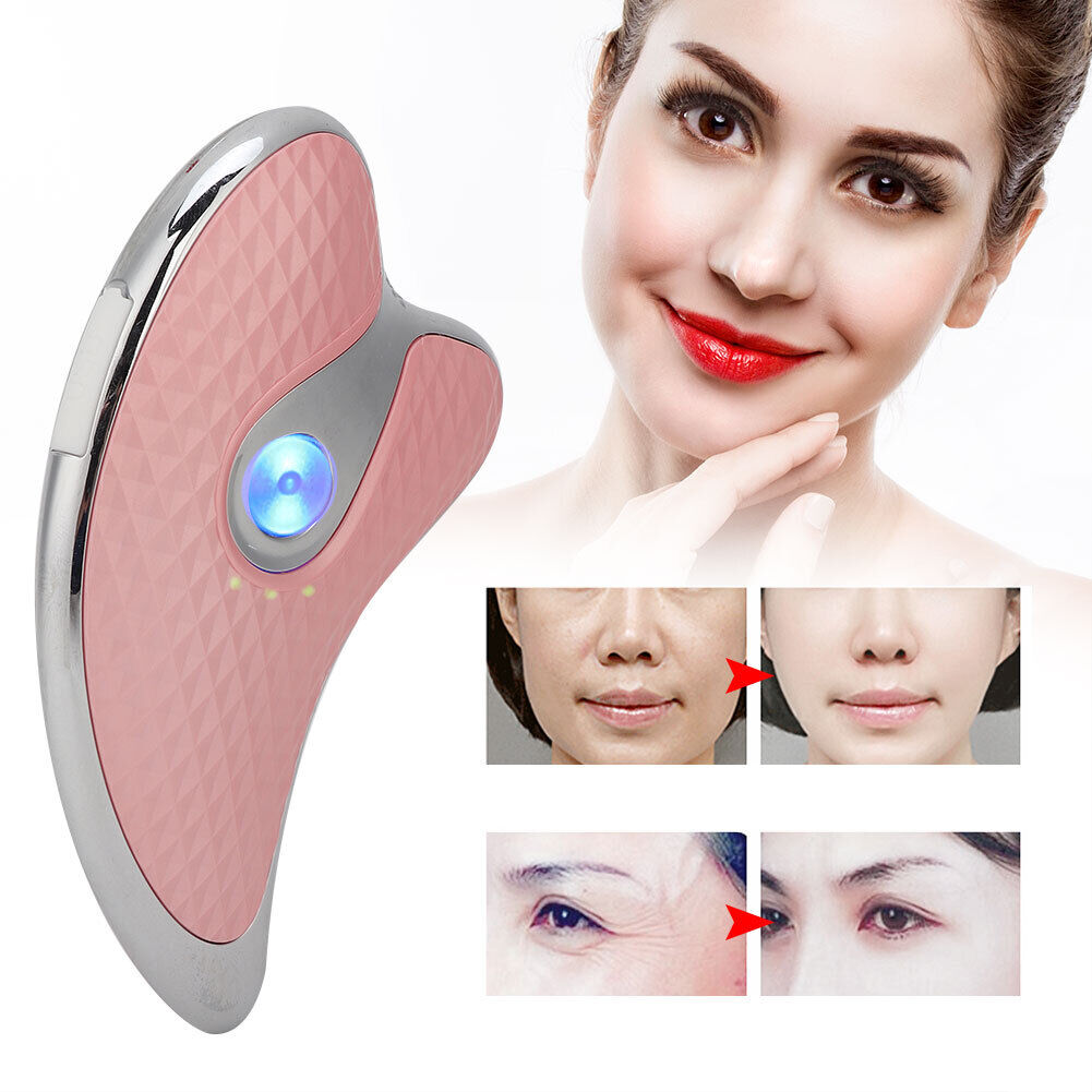 new Microcurrent Facial Scraper Massager Lifting Firming Facial Beauty Device HGF koeek - KOEEK