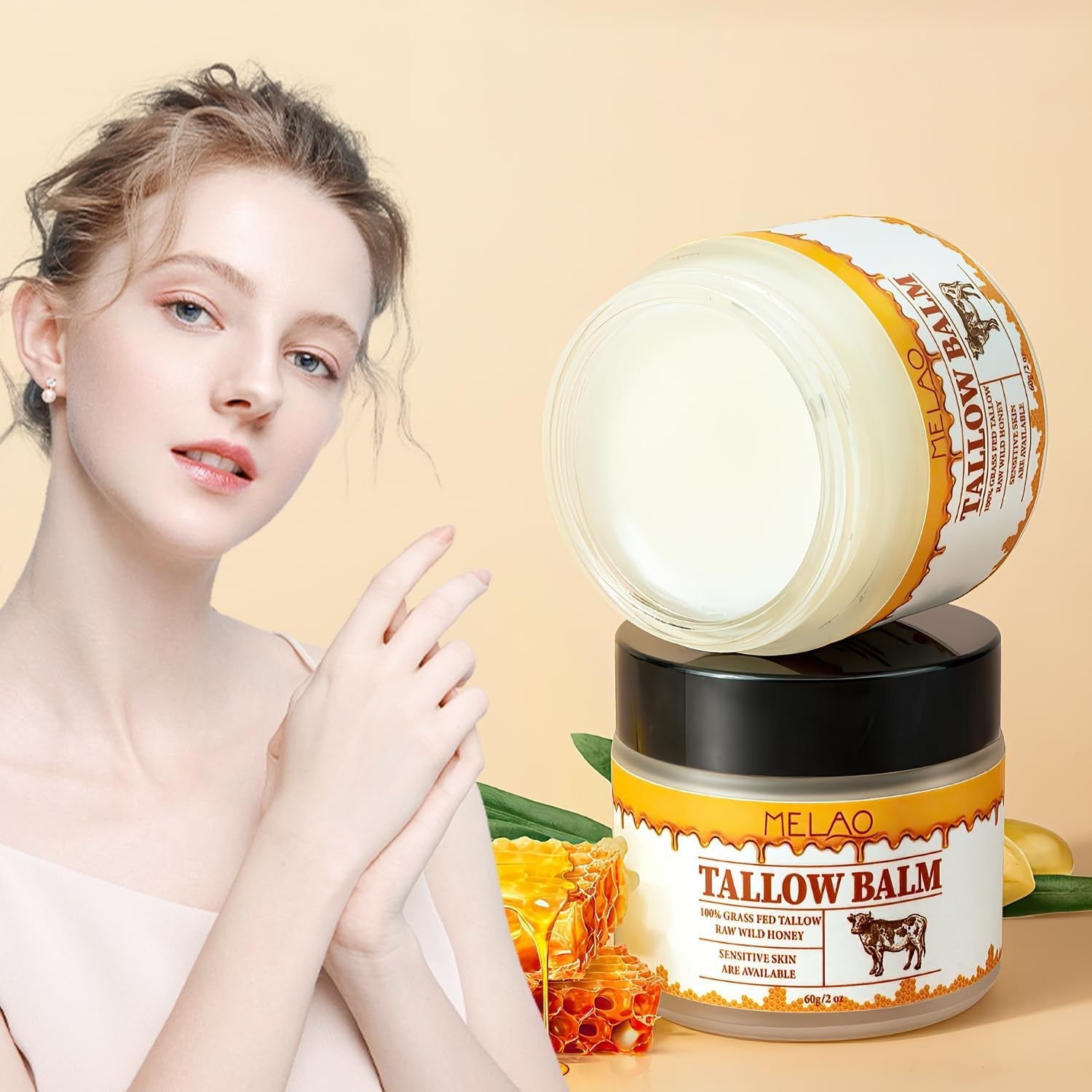 new Tallow and Honey Balm,Whipped Balm,Premium Beef Wild... 07FC0E-D4 - KOEEK