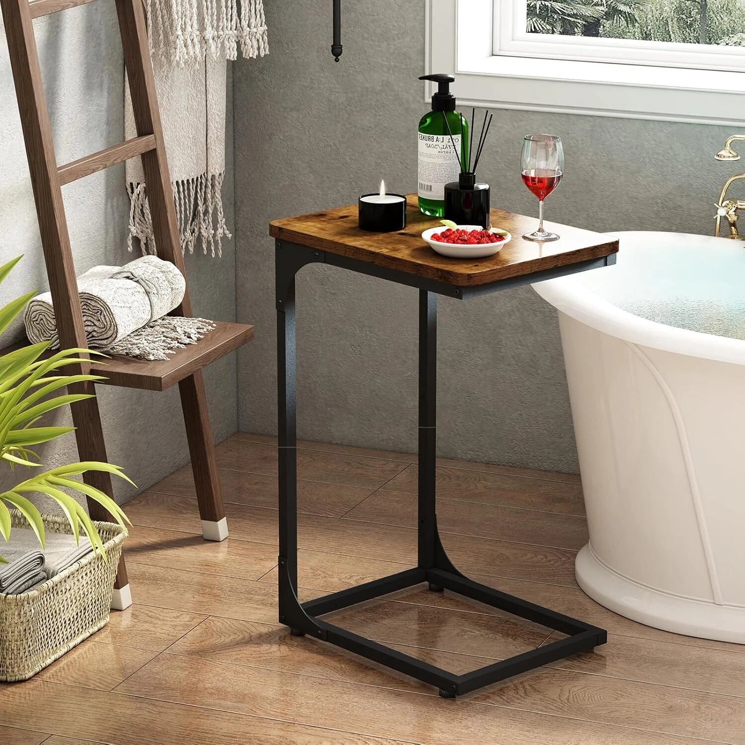 C Table Side Table Set of 2 Living Room Sets C Shaped Couch Tray End Tables 07FC0E-D4 - KOEEK