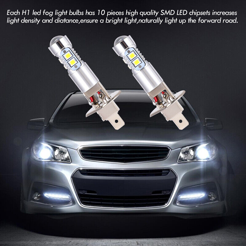 nye 6000K Luces Fuertes Para Auto Coche Luz Carro Pærer H1 LED SUPER Blanco