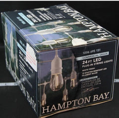 ! HAMPTON BAY Indoor/Outdoor 24 ft. 12-Light Plug-In Edison Bulb String Light HAMPTON BAY - KOEEK
