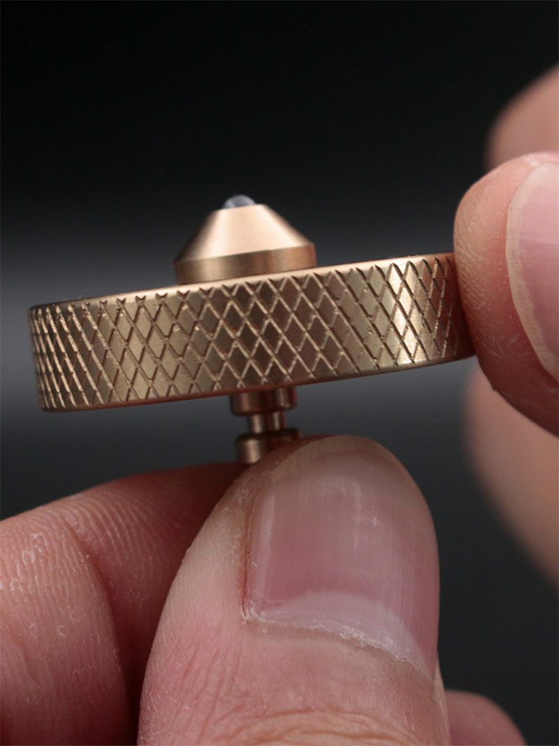 EDC Brass Fidget Spinner Toy Hand Twisted Spinner Cyclone Adult Anti Stres Toys 07FC0E-D4 - KOEEK