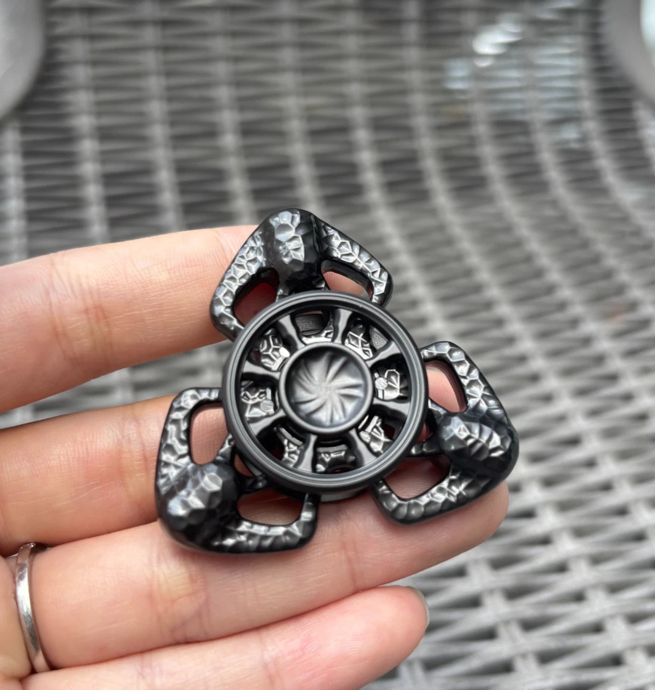 Fidget Spinner EDC Metal Toy Hand Spinner Stress Relief Toy Anxiety Spinner Toy 07FC0E-D4 - KOEEK