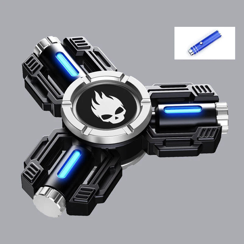 Mechanical Armor Glowing Fidget Spinner EDC Metal Fidget Toys ADHD Hand Spinner 07FC0E-D4 - KOEEK