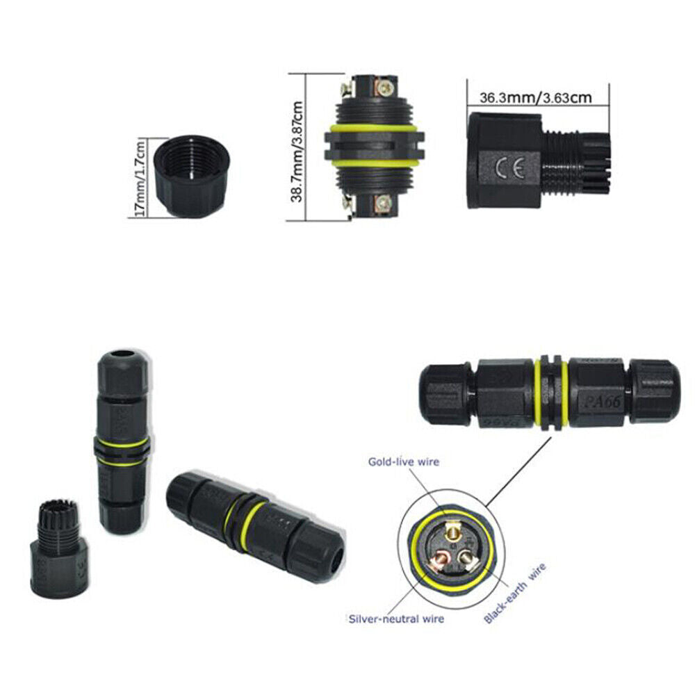 new LED Light Connector Pathway Lights Connector Cable Gland Connector koeek - KOEEK