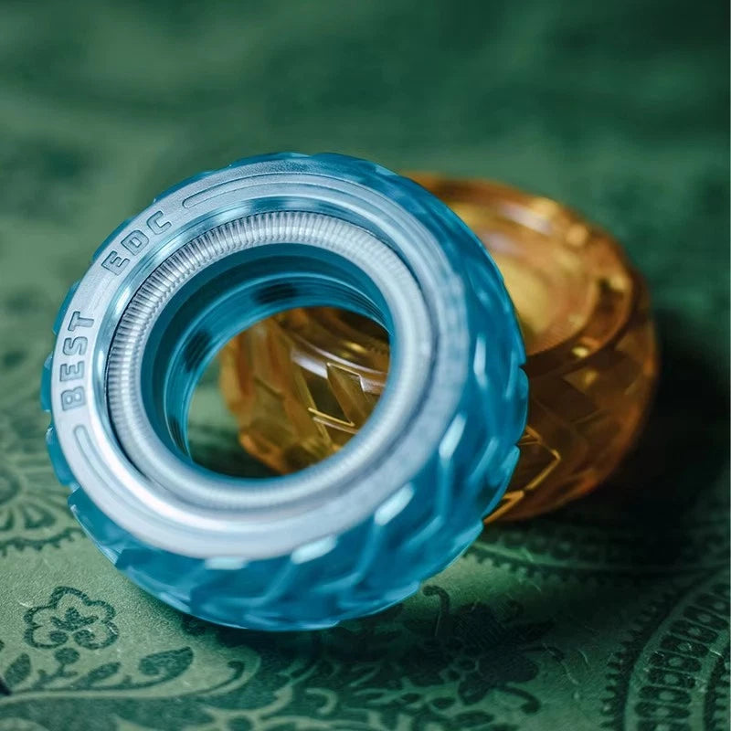 Tire Fidget Ring EDC Personalized Plastic Mechanical Ratchet Ring Fun Fidget Toy 07FC0E-D4 - KOEEK