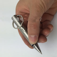 Mini Stainless Steel Outdoors Pen Tungsten Steel Head Portable Men EDC Write Pen 07FC0E-D4 - KOEEK