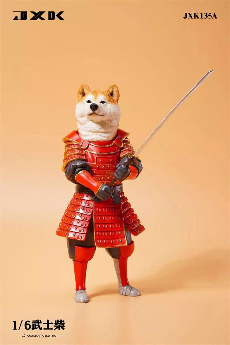 Warrior Shiba Inu Weapon 1/6 Figure Dog Standing Model Toy Pet Gift Collectible 07FC0E-D4 - KOEEK