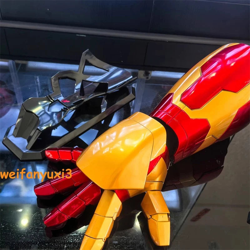 US SHIP!!! Updated Iron Man MK42 Gauntlet Arm 1:1 Wearable Armor Voice Remote 07FC0E-D4 - KOEEK