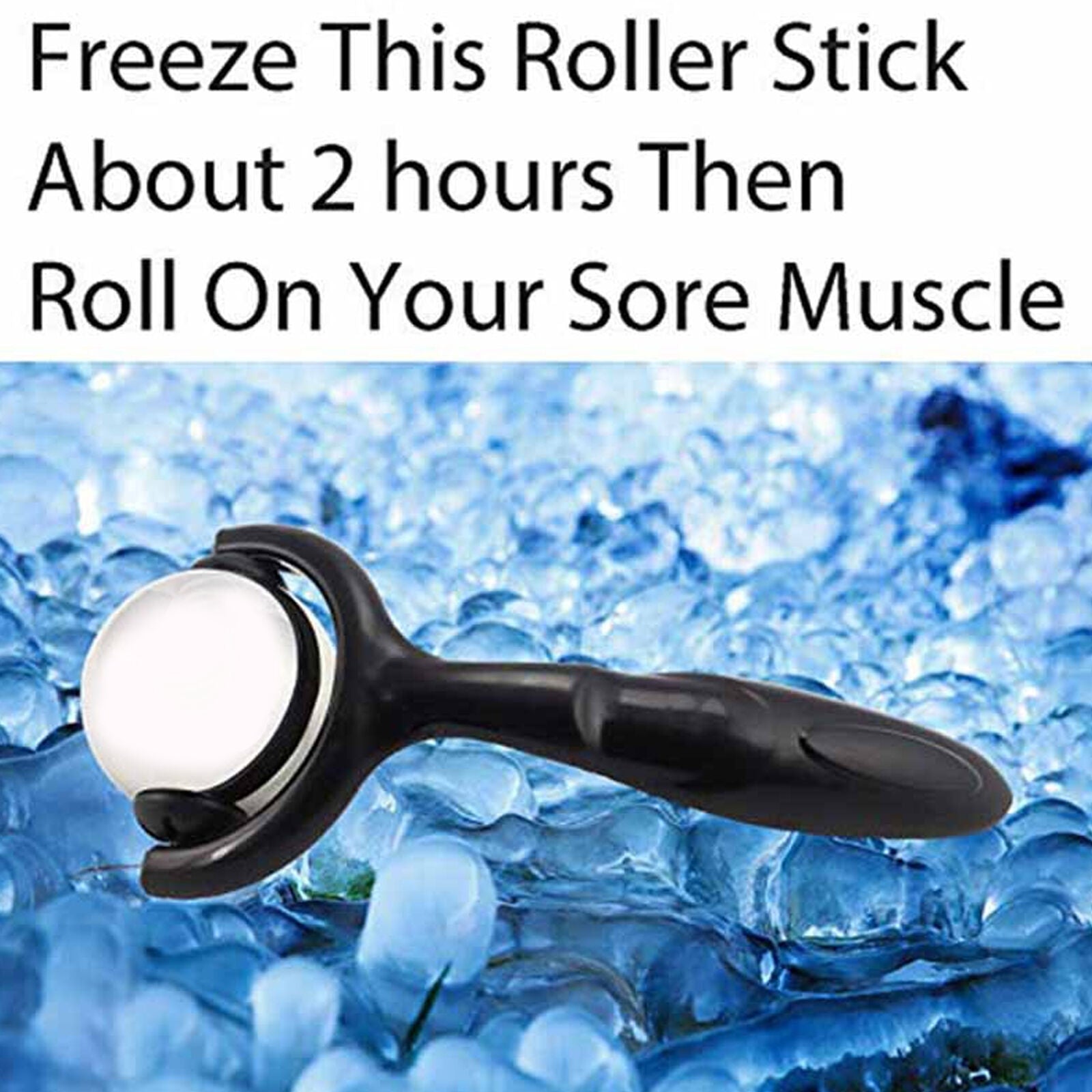 new Cold Massage Roller Ball -Largest Ice Cryosphere Muscle Back Pain Relief Therapy koeek - KOEEK