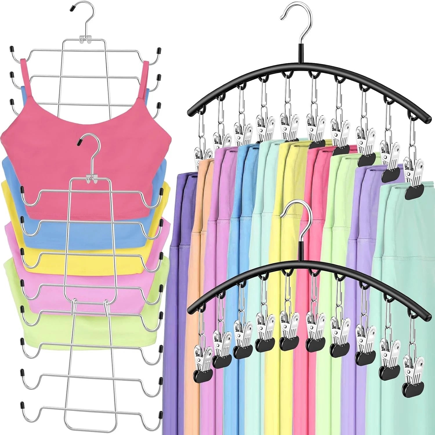 2-piece vest hook and 2-piece leggings storage rack to save space 07FC0E-D4 - KOEEK