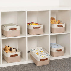 Small fabric storage basket dimensions: 11.8 inches x 7.8 inches x 5.1 inches) 07FC0E-D4 - KOEEK