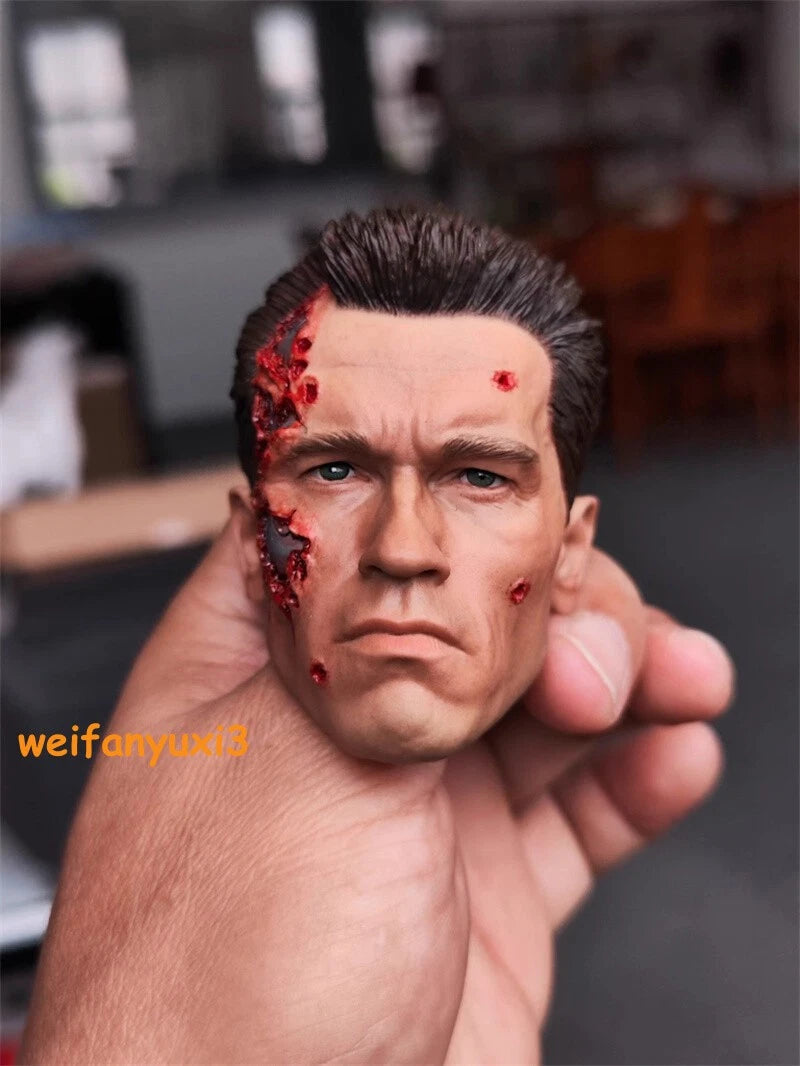 Terminator T800 Arnold Battle Damage Version 1/4 Action Figure w/clothes no box 07FC0E-D4 - KOEEK