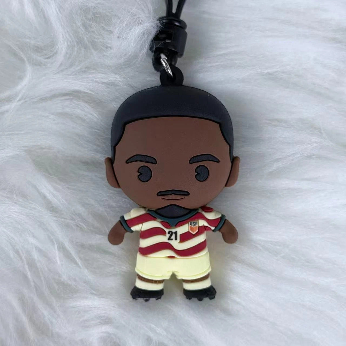 Tim Weah #21 USMNT Soccer Team 3D Vinyl Bag Clip Collectible Keychain 07FC0E-D4 - KOEEK