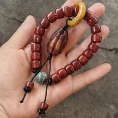 Tibetan Beads Bracelet Men Buddhist Trendy Handmade Jewelry 07FC0E-D4 - KOEEK