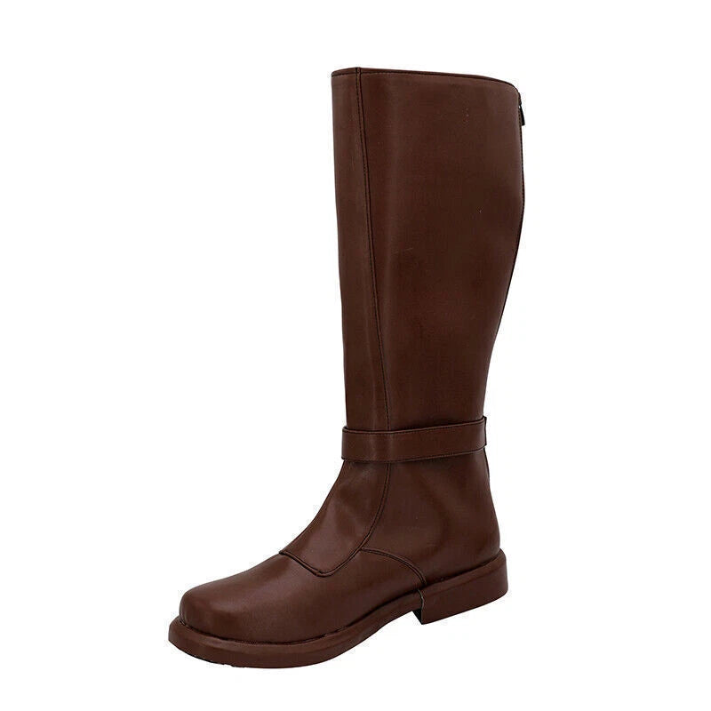 Star Wars Jedi Knight Obi-Wan Kenobi Boots PU Costume Cosplay Shoes Paty Props 07FC0E-D4 - KOEEK