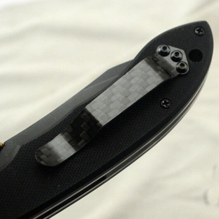 1PC Carbon Fiber Deep Carry Pocket Clip For Spyderco C81 Paramilitary 2 C11 C223 07FC0E-D4 - KOEEK